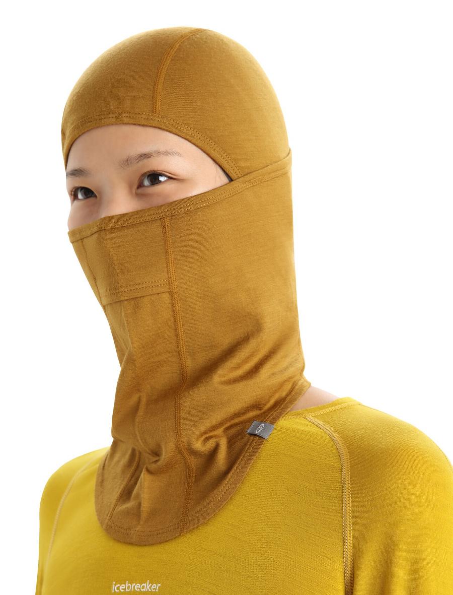 Opaski Icebreaker Unisex Merino Oasis Balaclava Damskie Brązowe | PL 1480KORI